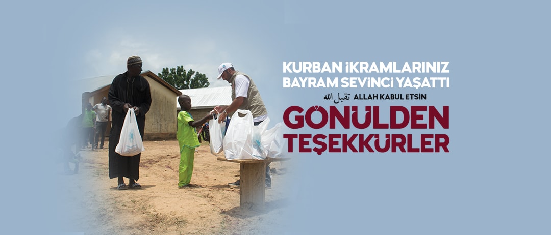 GÖNÜLDEN TEŞEKKÜR EDERİZ